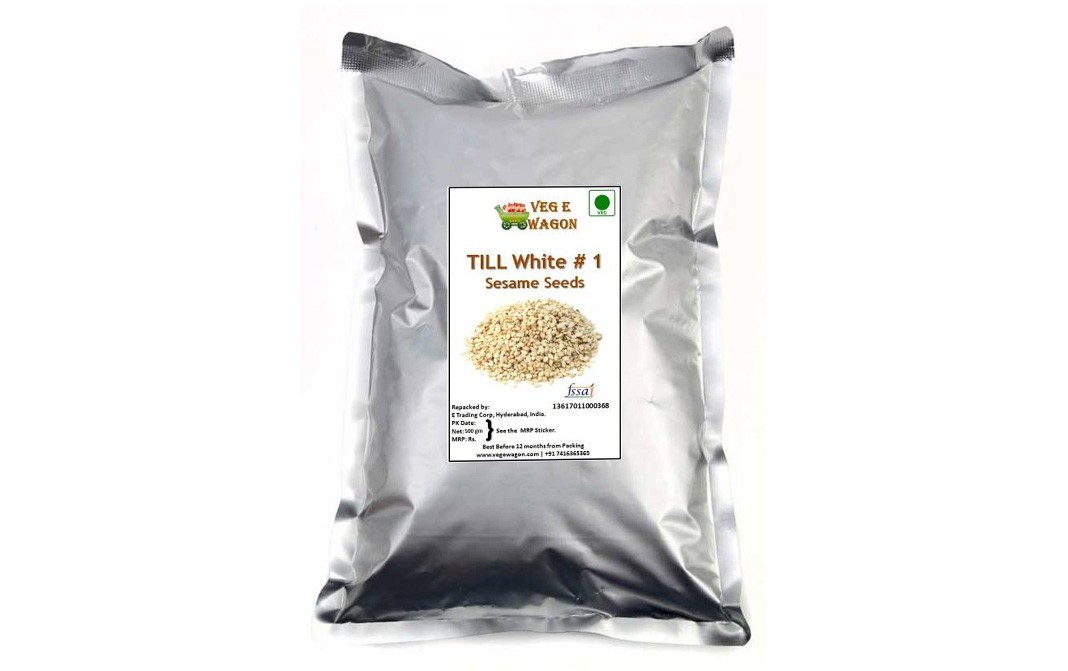 Veg E Wagon Till White # 1 Sesame Seeds   Pack  500 grams